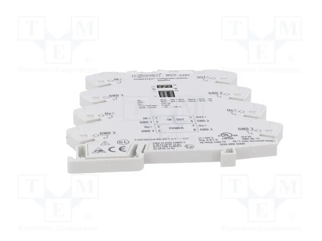 WAGO Transductor separador de señal / amplificador para raíl DIN