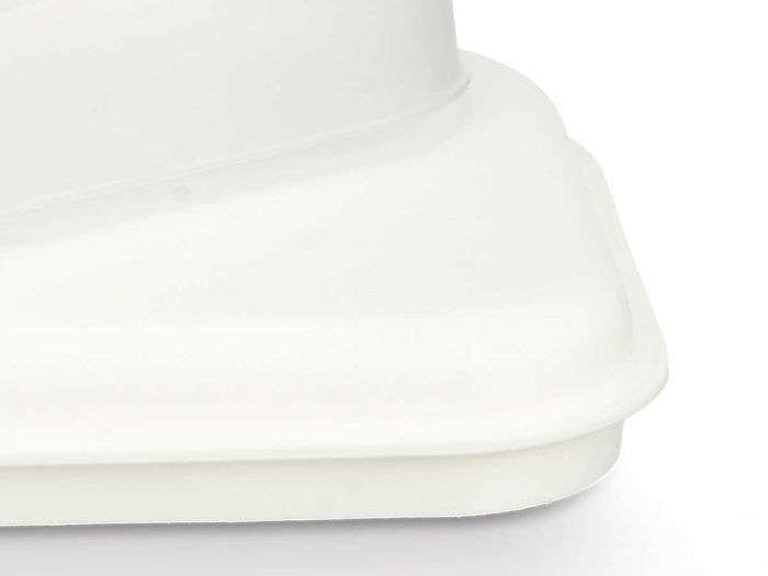 Leknes Portatarta Rectangular Blanco 34x15x18.9cm de Plástico (Set de 12)