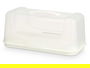 Leknes Portatarta Rectangular Blanco 34x15x18.9cm de Plástico (Set de 12)