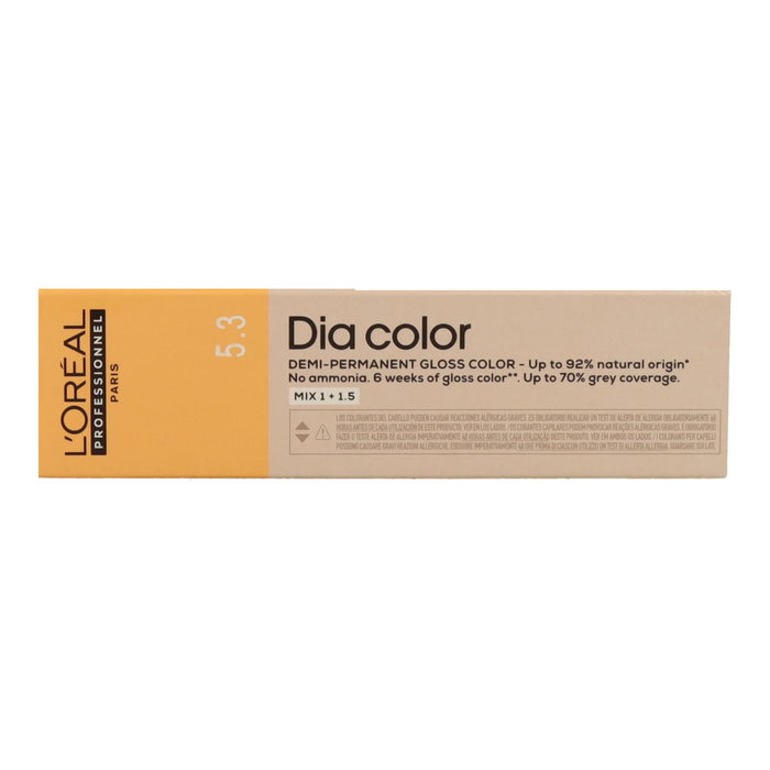 L'Oréal Professionnel Paris DIA COLOR 5.3 Castaño Claro Dorado 60 ml