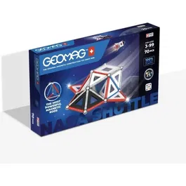 Geomag Paneles Clásicos Transbordador NASA GEO0871772008002 Juego de Construcción Magnético 70 Piezas