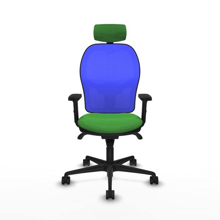 PIQUERAS Y CRESPO Silla de oficina Jorquera con mecanismo Sincro, Verde y Azul PIQUERAS Y CRESPO Silla de oficina Jorquera con mecanismo Sincro, Verde y Azul