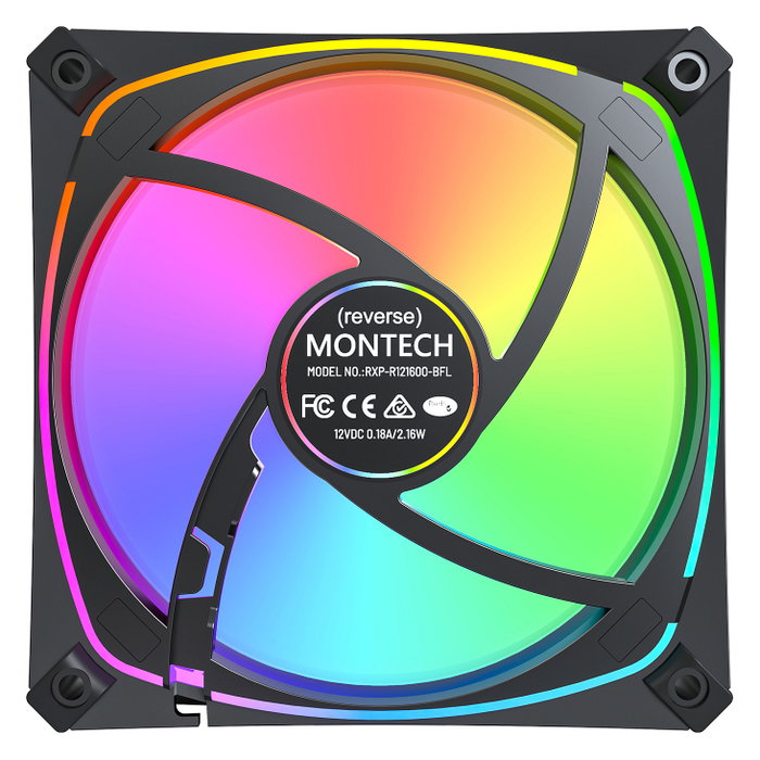 Montech RX120 PRO Case Fan 120mm Negro