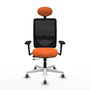 PIQUERAS Y CRESPO Silla de oficina Zulema Naranja y Negro