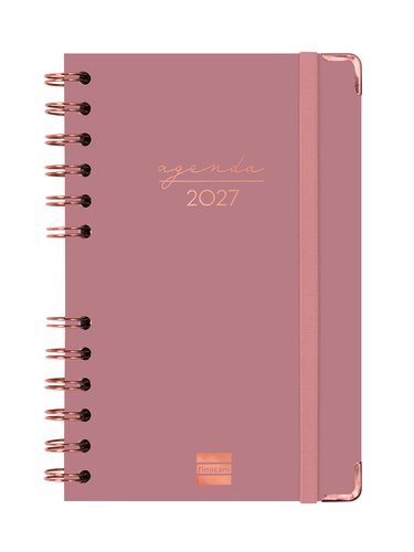 FINOCAM Agenda Anual 2027 Trendy Alma Rosa con Espiral Wire-O FINOCAM Agenda Anual 2027 Trendy Alma Rosa con Espiral Wire-O