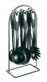Finstock Metaltex Juego de Cocina de 6 Piezas con Soporte