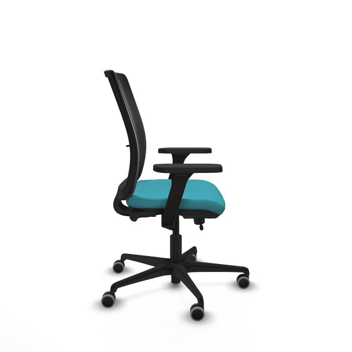PIQUERAS Y CRESPO Silla de oficina Haches Turquesa y Negro con mecanismo Sincro/Traslack PIQUERAS Y CRESPO Silla de oficina Haches Turquesa y Negro con mecanismo Sincro/Traslack
