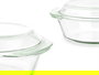 VIVALTO Cacerola Borosilicato Transparente 2L 26x10.5x23.2 cm (Set de 8)