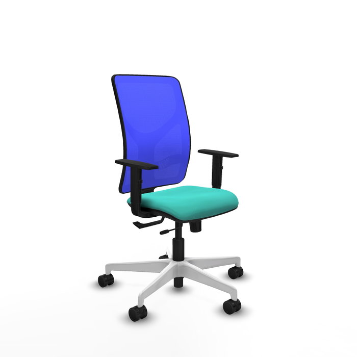 PIQUERAS Y CRESPO Silla de oficina Motilla con mecanismo Sincro/Traslack en Azul y Turquesa PIQUERAS Y CRESPO Silla de oficina Motilla con mecanismo Sincro/Traslack en Azul y Turquesa