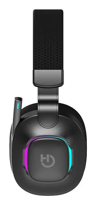 Hiditec VORTEX Auriculares Gaming Diadema Negro ARGB Inalámbricos/Alámbricos Bluetooth 5.4 Baja Latencia, Micrófono Plegable, 20h Batería, USB-C, Compatibles con PC/PS5/Switch/Xbox