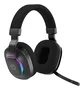 Hiditec VORTEX Auriculares Gaming Diadema Negro ARGB Inalámbricos/Alámbricos Bluetooth 5.4 Baja Latencia, Micrófono Plegable, 20h Batería, USB-C, Compatibles con PC/PS5/Switch/Xbox