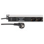 Digitus DN-95438 PDU de 9 salidas para rack de 19 pulgadas, 1U, negro/plata, 2 m