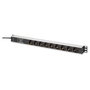 Digitus DN-95438 PDU de 9 salidas para rack de 19 pulgadas, 1U, negro/plata, 2 m