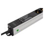 Digitus DN-95438 PDU de 9 salidas para rack de 19 pulgadas, 1U, negro/plata, 2 m