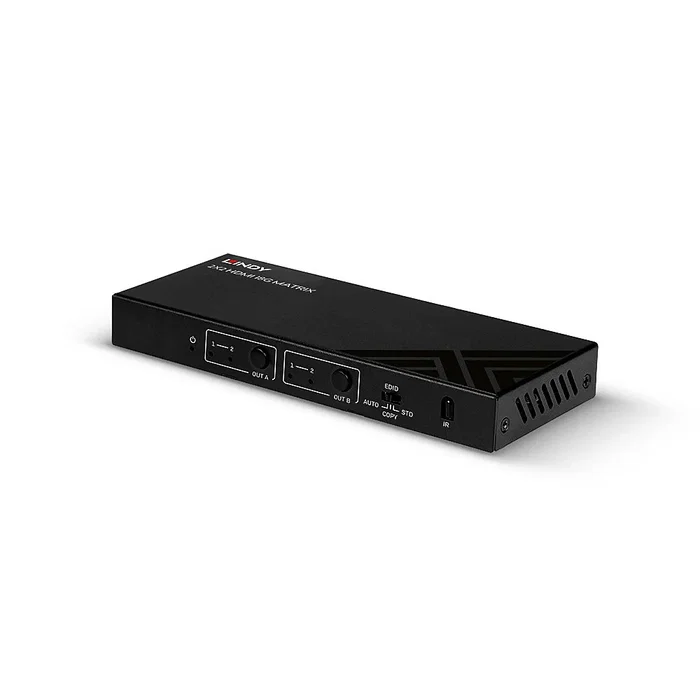 Lindy 38302 Matriz de Conmutación AV HDMI 2x2 18G, 4K 60Hz, HDCP 2.2, Conector Toslink, Color Negro Lindy 38302 Matriz de Conmutación AV HDMI 2x2 18G, 4K 60Hz, HDCP 2.2, Conector Toslink, Color Negro