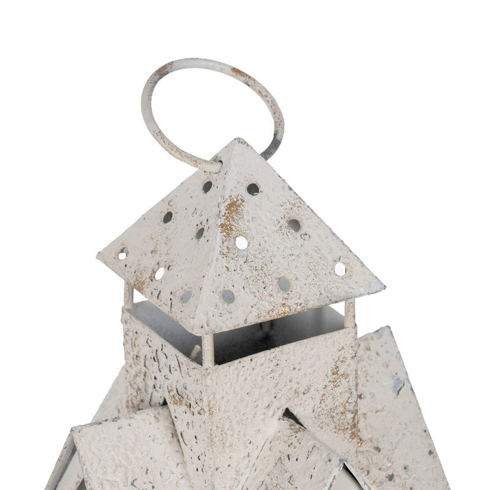 Ixia Farol Portavelas Blanco Metal 15 x 15 x 45 cm Ixia Farol Portavelas Blanco Metal 15 x 15 x 45 cm
