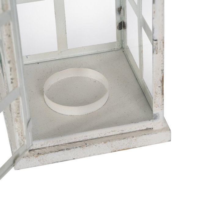 Ixia Farol Portavelas Blanco Metal 15 x 15 x 45 cm Ixia Farol Portavelas Blanco Metal 15 x 15 x 45 cm