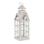Ixia Farol Portavelas Blanco Metal 15 x 15 x 45 cm