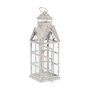 Ixia Farol Portavelas Blanco Metal 15 x 15 x 45 cm