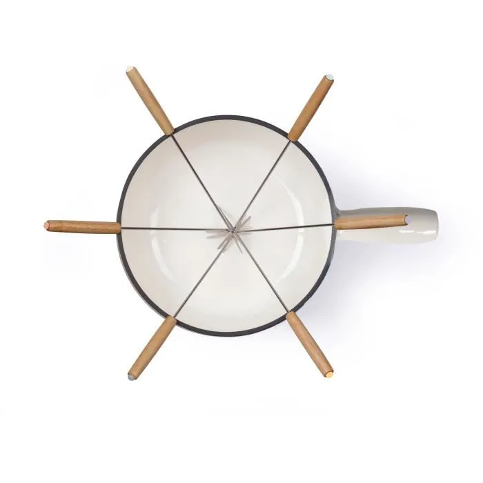 Livoo Juego de Fondue Tradicional MEN426C de 2,6L para 6 personas