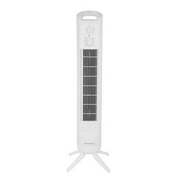 Grunkel Ventilador de Torre 45W Blanco, 3 Velocidades, Temporizador 2h, Oscilación 90°, 81cm