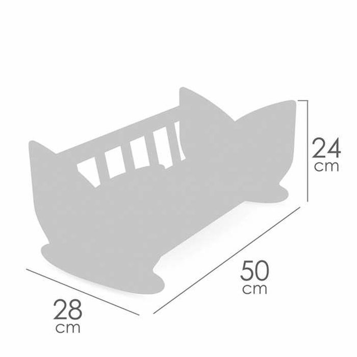 Decuevas Cuna de madera Tulipe para muñecas