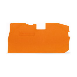 WAGO 2016-7192 Tapa de acabado y placa intermedia Naranja