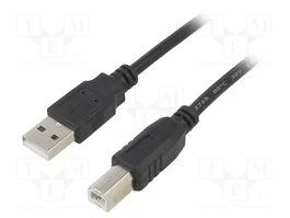 AKYGA Cable USB 2.0 A a B de 5m Negro