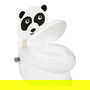 Jamara 460958 Bay Töpfchen Panda con Sonidos, Orinal Blanco y Negro para Niños desde 1.5 Años, Altura de Asiento 21.5cm, Peso Máx. 25KG