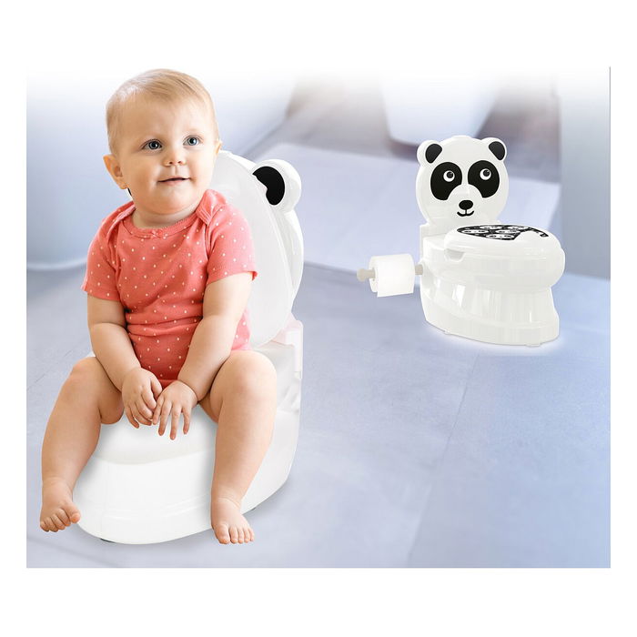 Jamara 460958 Bay Töpfchen Panda con Sonidos, Orinal Blanco y Negro para Niños desde 1.5 Años, Altura de Asiento 21.5cm, Peso Máx. 25KG Jamara 460958 Bay Töpfchen Panda con Sonidos, Orinal Blanco y Negro para Niños desde 1.5 Años, Altura de Asiento 21.5cm, Peso Máx. 25KG