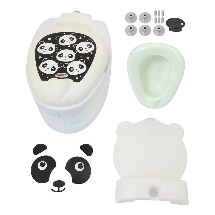Jamara 460958 Bay Töpfchen Panda con Sonidos, Orinal Blanco y Negro para Niños desde 1.5 Años, Altura de Asiento 21.5cm, Peso Máx. 25KG Jamara 460958 Bay Töpfchen Panda con Sonidos, Orinal Blanco y Negro para Niños desde 1.5 Años, Altura de Asiento 21.5cm, Peso Máx. 25KG