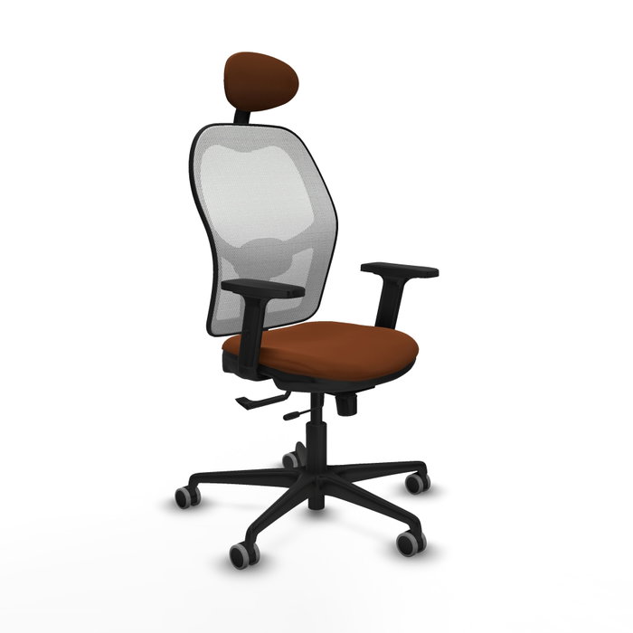 PIQUERAS Y CRESPO Silla de oficina Jorquera Marrón y Blanco PIQUERAS Y CRESPO Silla de oficina Jorquera Marrón y Blanco
