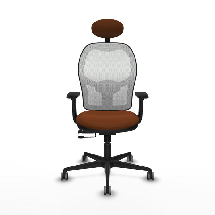 PIQUERAS Y CRESPO Silla de oficina Jorquera Marrón y Blanco PIQUERAS Y CRESPO Silla de oficina Jorquera Marrón y Blanco