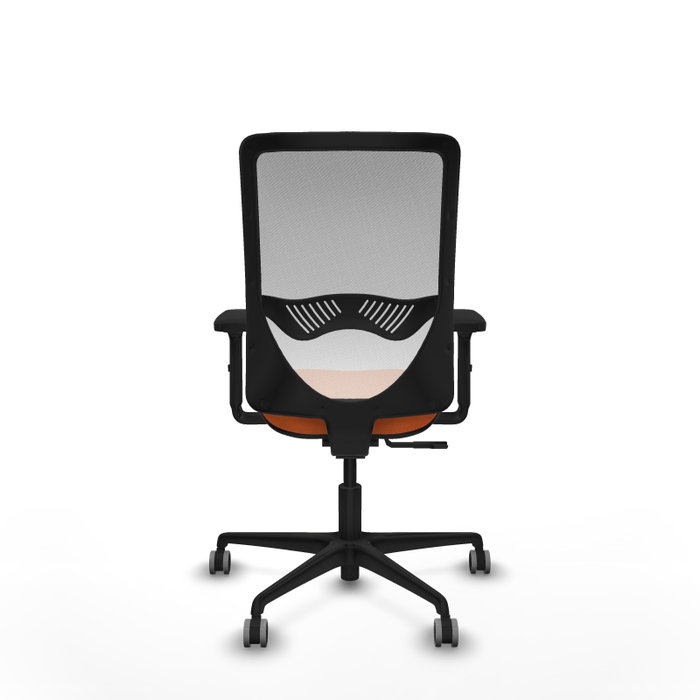 PIQUERAS Y CRESPO Silla de oficina Zulema Naranja y Blanco PIQUERAS Y CRESPO Silla de oficina Zulema Naranja y Blanco
