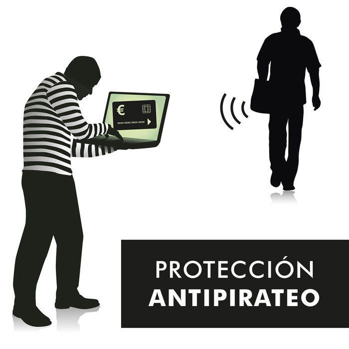 Be Mix Riñonera Antipirateo RFID Textil Poliéster