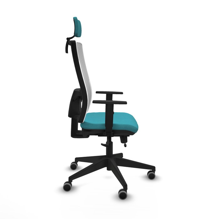 PIQUERAS Y CRESPO Silla de oficina Horna, Sincro/Traslack, Turquesa/Blanco PIQUERAS Y CRESPO Silla de oficina Horna, Sincro/Traslack, Turquesa/Blanco