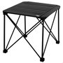 Aktive Mesa de camping plegable antivuelco negra