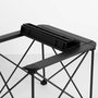 Aktive Mesa de camping plegable antivuelco negra