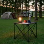 Aktive Mesa de camping plegable antivuelco negra