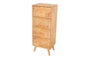 DKD Home Decor Cajonera Scandi Natural Qingyue Madera de Hevea 40 x 98 x 30 cm