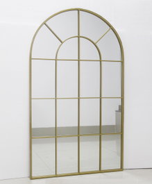 DKD Home Decor Espejo Ventana Dorado Hierro y Cristal