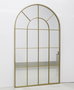 DKD Home Decor Espejo Ventana Dorado Hierro y Cristal