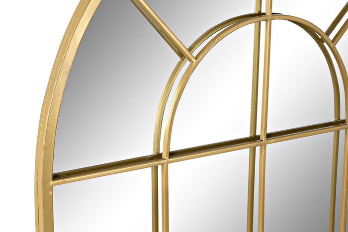 DKD Home Decor Espejo Ventana Dorado Hierro y Cristal