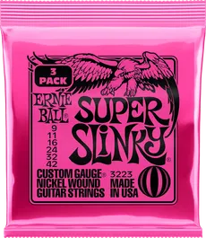 Ernieball Pink 9-42 Tripack Juego de Cuerdas Eléctrica (3 unidades)