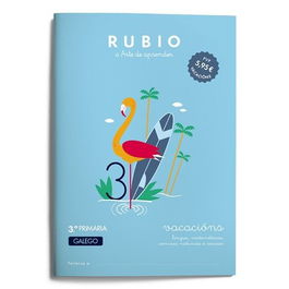 Cuaderno Rubio (Gallego) A4 Vacacions 3º Primaria (7-8 Años) (Set de 5)