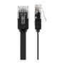 Goobay Patchkabel RJ45 CAT.6 U/UTP plano de 1 metro negro