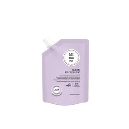 Mimare Mascarilla Silver Anti-Amarillo con Carbón de Bambú para Cabello Reflejos Amarillos 200ml