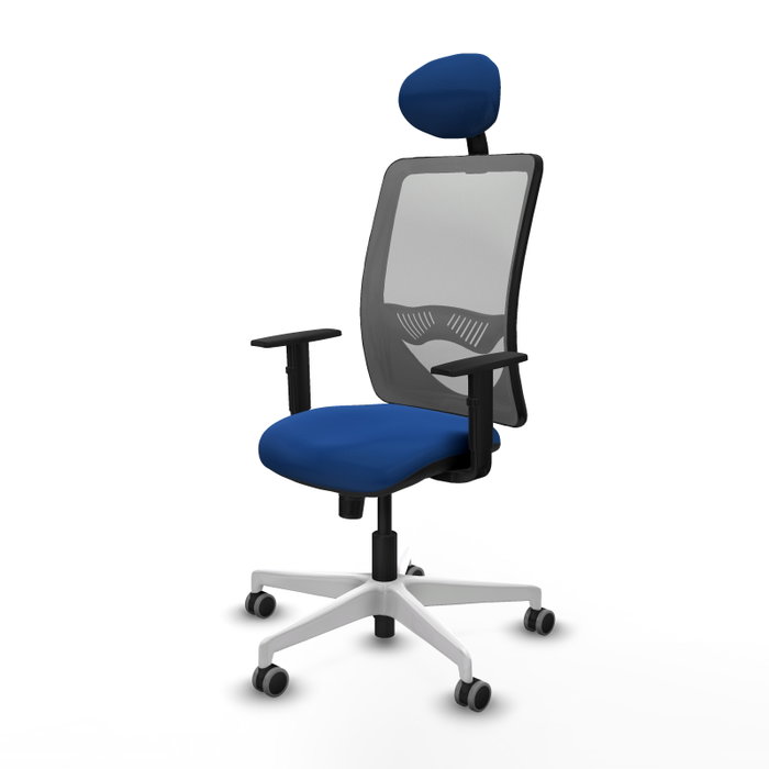 PIQUERAS Y CRESPO Silla de oficina Zulema con mecanismo Sincro, Azul y Gris PIQUERAS Y CRESPO Silla de oficina Zulema con mecanismo Sincro, Azul y Gris