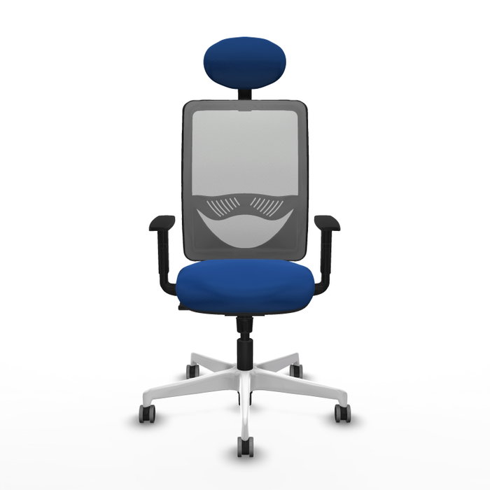 PIQUERAS Y CRESPO Silla de oficina Zulema con mecanismo Sincro, Azul y Gris PIQUERAS Y CRESPO Silla de oficina Zulema con mecanismo Sincro, Azul y Gris