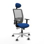 PIQUERAS Y CRESPO Silla de oficina Zulema con mecanismo Sincro, Azul y Gris